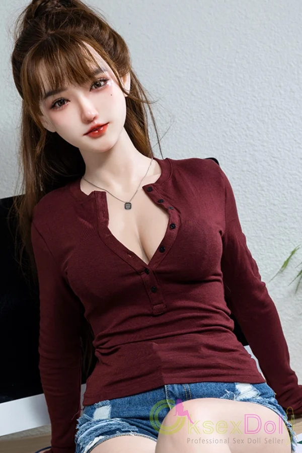 Skinny 166cm/5.44ft fabric sex doll