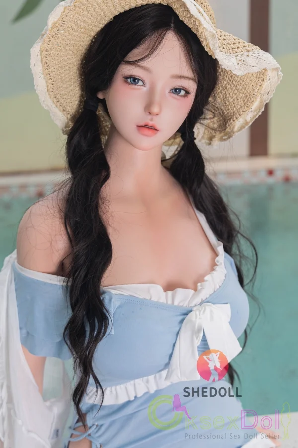 Xiaowan Gentle Girl Love Doll SHE Doll Silicone+TPE 165cm/5.41ft Lifelike Curvy Lovedoll